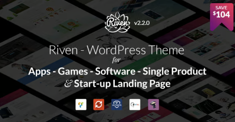 Riven - WordPress Theme for App, Game, Single Product Landing Page