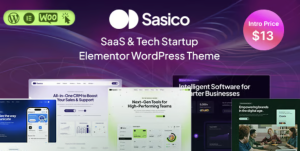 Sasico - SaaS & Tech Startup WordPress Theme