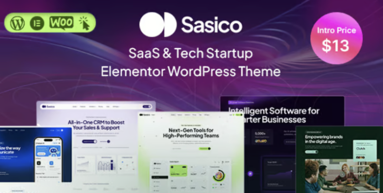 Sasico - SaaS & Tech Startup WordPress Theme