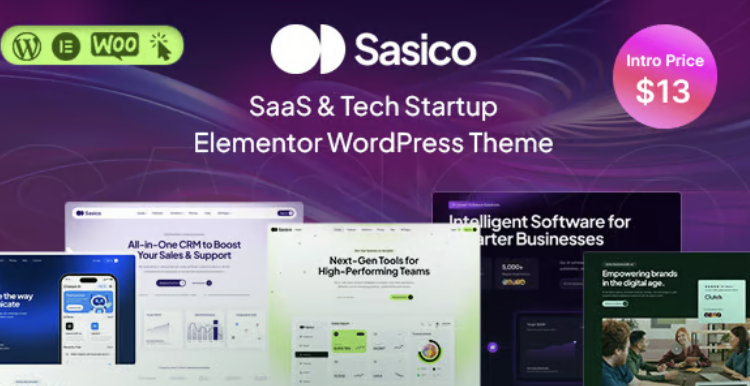 Sasico - SaaS & Tech Startup WordPress Theme