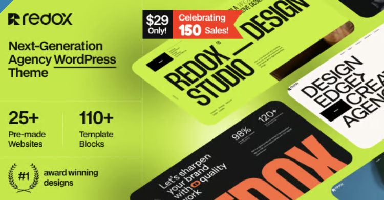 Redox - Creative Agency Portfolio WordPress Theme