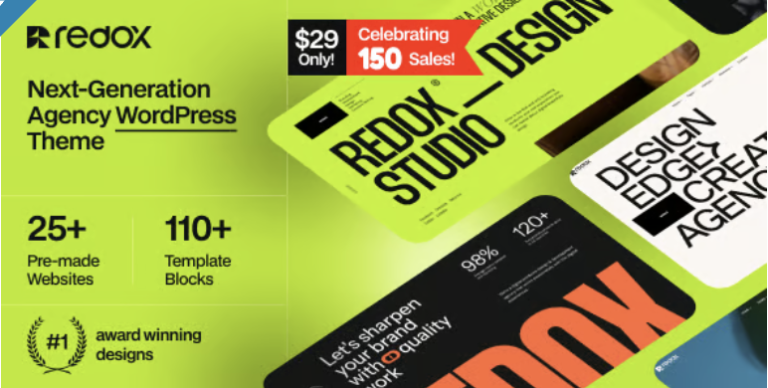 Redox - Creative Agency Portfolio WordPress Theme
