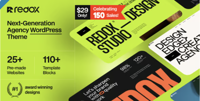 Redox - Creative Agency Portfolio WordPress Theme