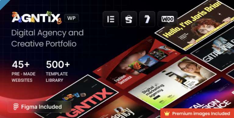 Agntix - Digital Agency & Creative Portfolio WordPress Theme