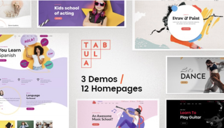 Tabula - Art, Music & Language School WordPress Theme