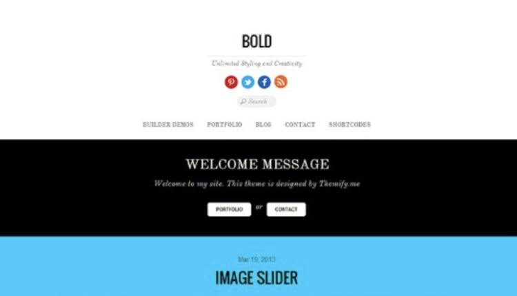 Bold - Themify WordPress Theme