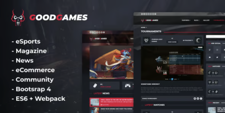 Good Games - eSports & Magazine Gaming Template