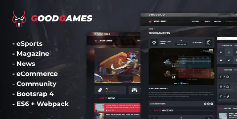Good Games - eSports & Magazine Gaming Template
