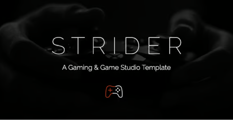 Strider - A Gaming and Game Studio Template (HTML)