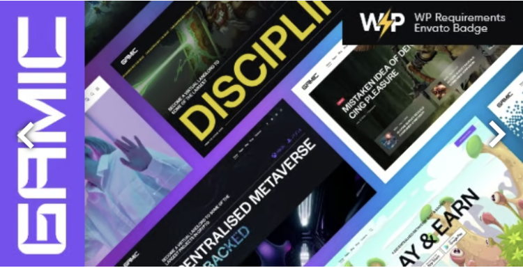 Gamic - Gaming Metaverse Game & Crypto WordPress Theme