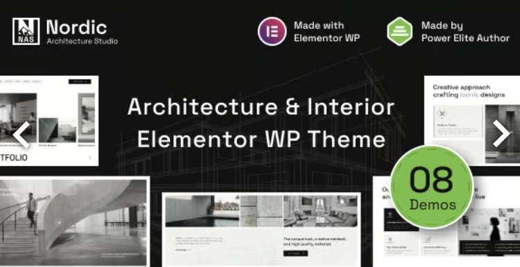Nordic - Architecture & Interior Design WordPress Theme