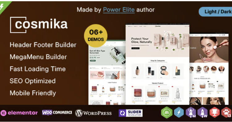 Cosmika - Beauty Cosmetics & Makeup SkinCare WooCommerce WordPress Theme