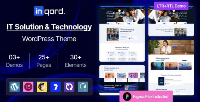Inqord - IT Solutions & Technology Services WordPress Theme