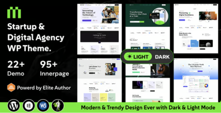 Mortar - Startup Digital Agency WordPress Theme