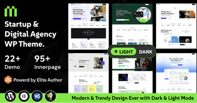 Mortar - Startup Digital Agency WordPress Theme