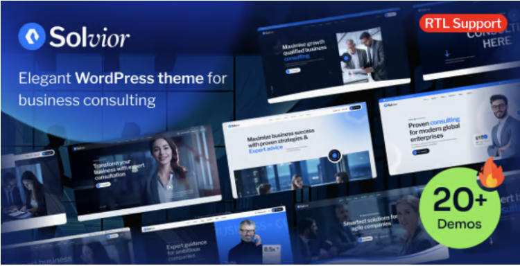 Solvior - Business Consulting WordPress Theme.