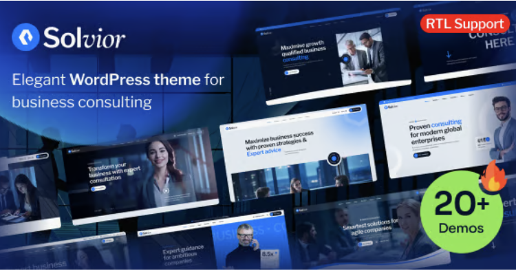 Solvior - Business Consulting WordPress Theme.