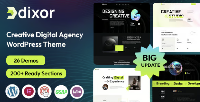Dixor – Creative Digital Agency WordPress Theme 2 Dixor – Creative Digital Agency WordPress Theme