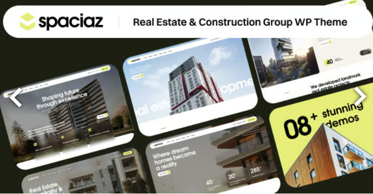 Spaciaz – Real Estate & Construction Group WordPress Theme