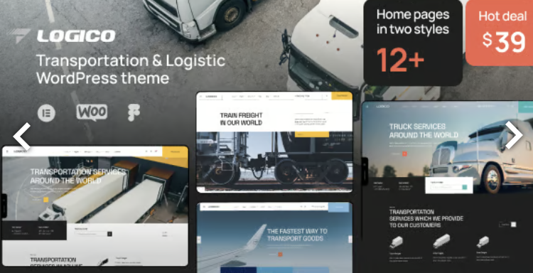 Logico | Transportation & Logistics WordPress Theme