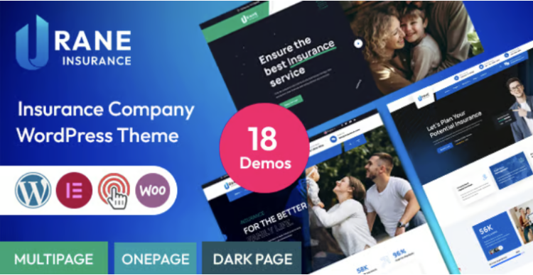 Urane - Insurance WordPress Theme