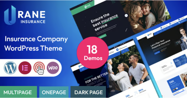 Urane - Insurance WordPress Theme