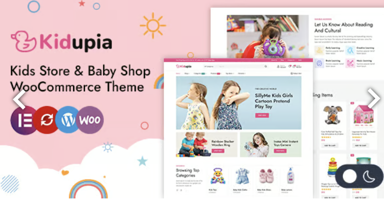 Kidupia - Kids Fashion & Toy Store WordPress WooCommerce Theme