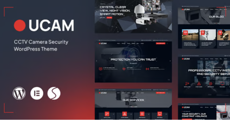 Ucam - CCTV Security Camera WordPress Theme