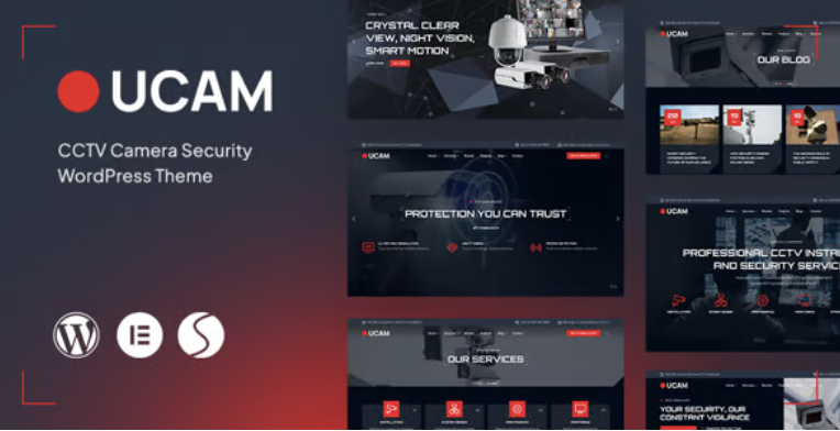 Ucam - CCTV Security Camera WordPress Theme