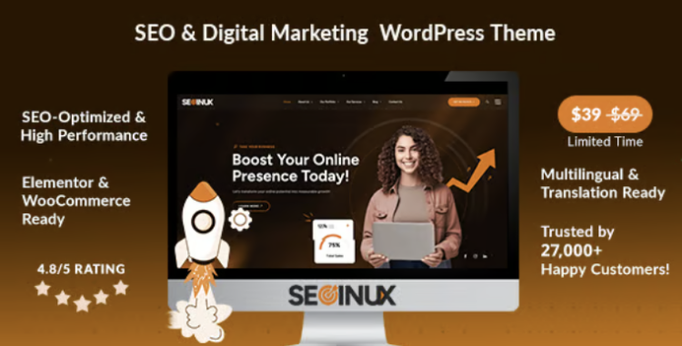 SEOINUX – SEO & Digital Marketing Agency WordPress Theme