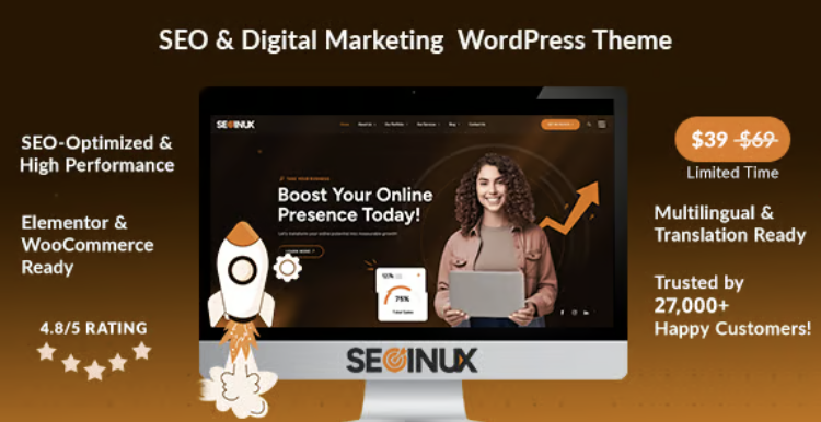 SEOINUX – SEO & Digital Marketing Agency WordPress Theme