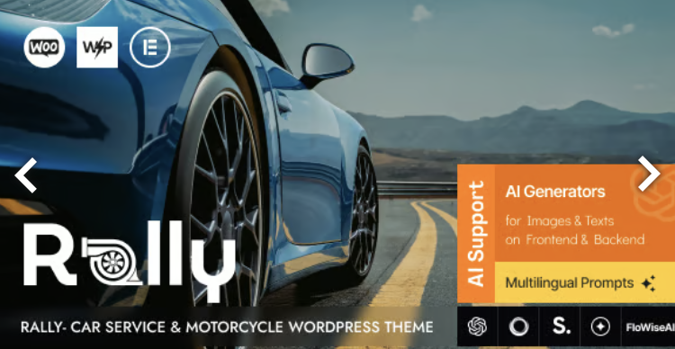Rally - Car Service & Motorcycle WordPress Theme