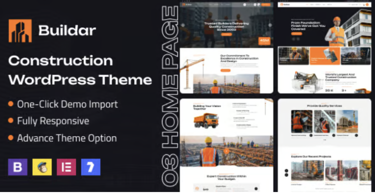 Buildar - Construction WordPress Theme