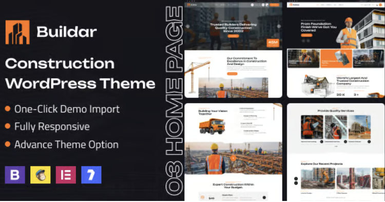 Buildar - Construction WordPress Theme