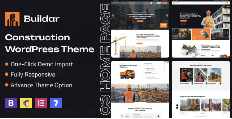 Buildar - Construction WordPress Theme