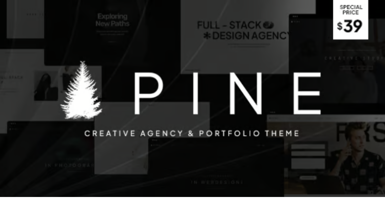 Pine - Creative Agency & Portfolio WordPress Theme