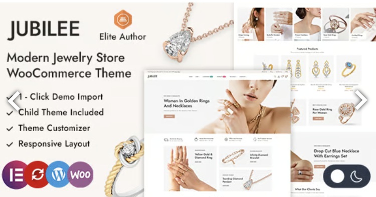 Jubilee - Jewelry Store WordPress WooCommerce Theme
