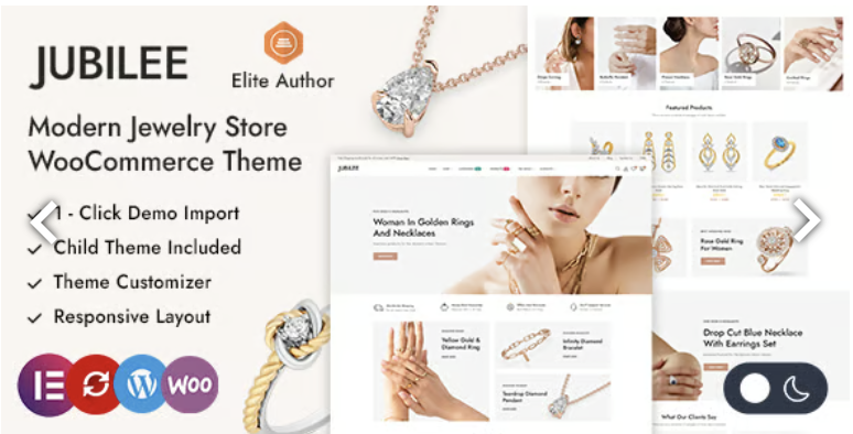 Jubilee - Jewelry Store WordPress WooCommerce Theme