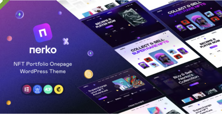 Nerko - NFT Portfolio WordPress Theme 2 Nerko - NFT Portfolio WordPress Theme