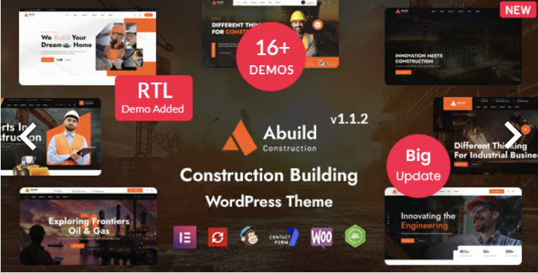 Abuild - Construction WordPress Theme