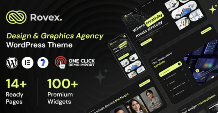 Rovex - Design Agency WordPress Theme
