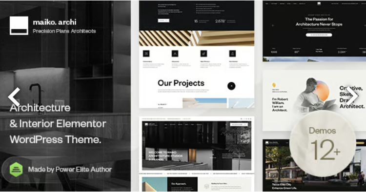 Maiko - Architecture and Interior Design WordPress Theme