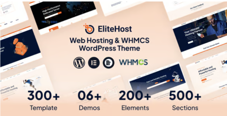 Elitehost - Webhosting & WHMCS WordPress Theme