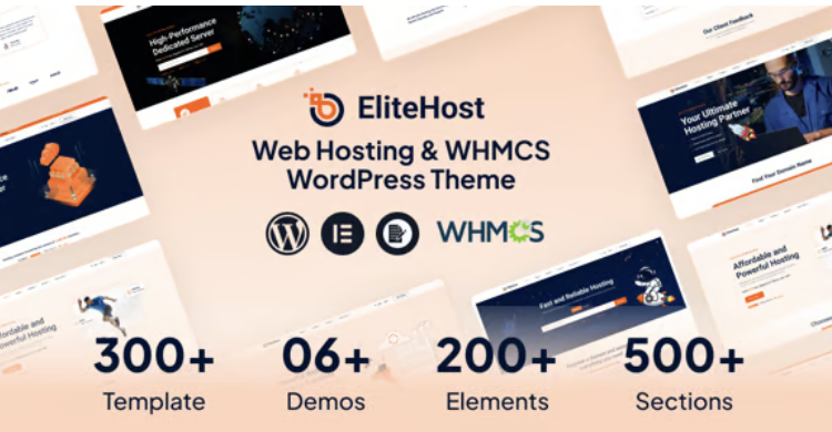 Elitehost - Webhosting & WHMCS WordPress Theme
