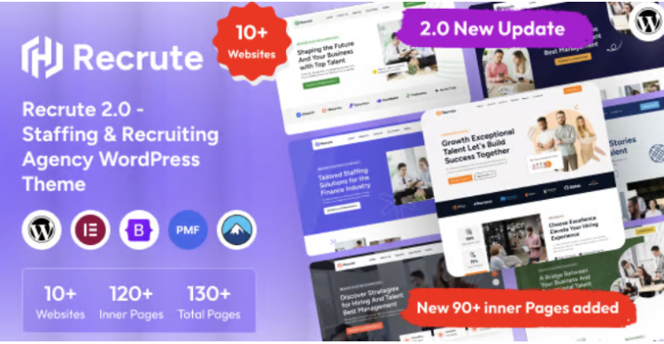 Recrute - Staffing & Recruiting Agency WordPress Theme