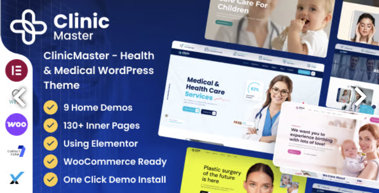 ClinicMaster - Health & Medical WordPress Theme