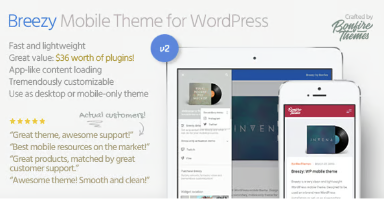 Breezy: Mobile Theme for WordPress
