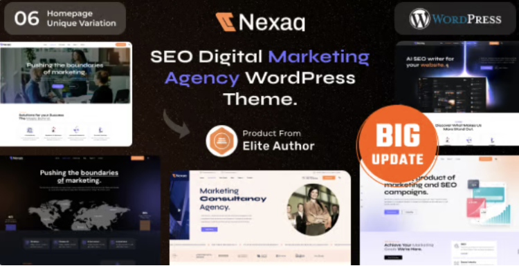 Nexaq - Digital Marketing Agency WordPress Theme