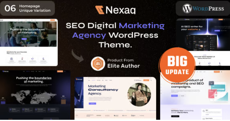Nexaq - Digital Marketing Agency WordPress Theme