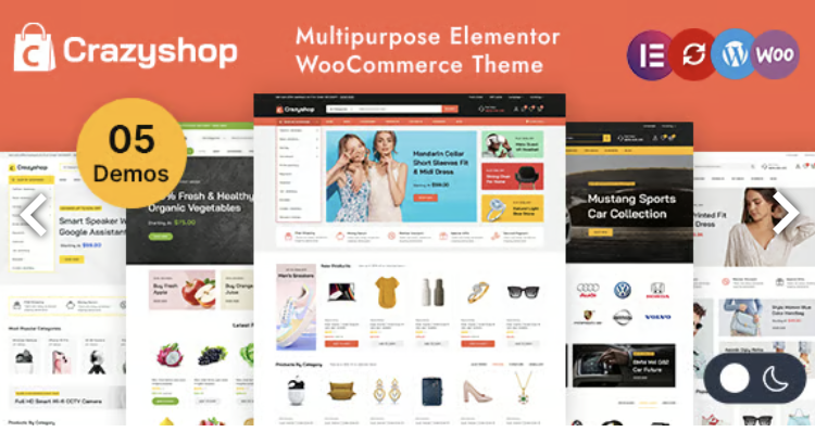 Crazyshop - Multipurpose Elementor WordPress WooCommerce Theme